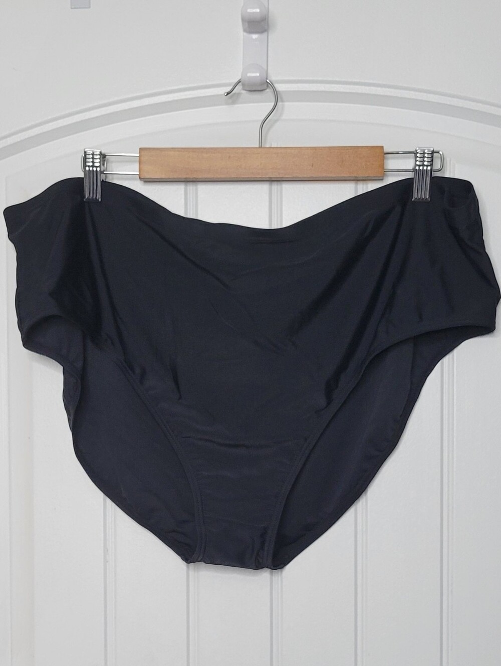 St. John's Bay Black High-Waist Full Coverage Bathing Suit Bottoms